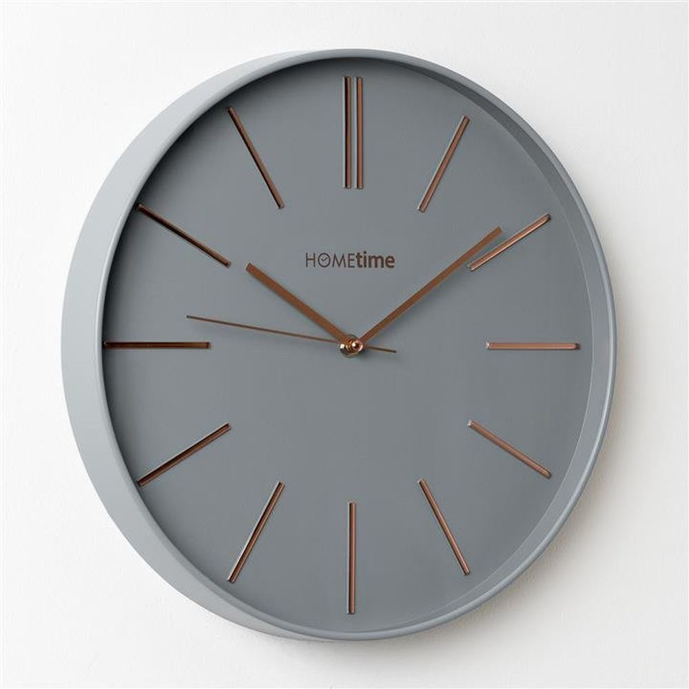 Hometime 14" Blue Round Wall Clock with Dial