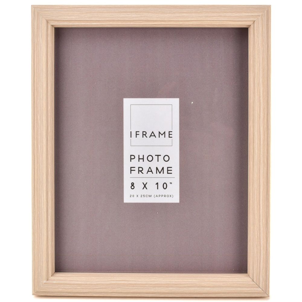 Impressions iFrame 8" x 10" Light Wood Finish Photo Frame