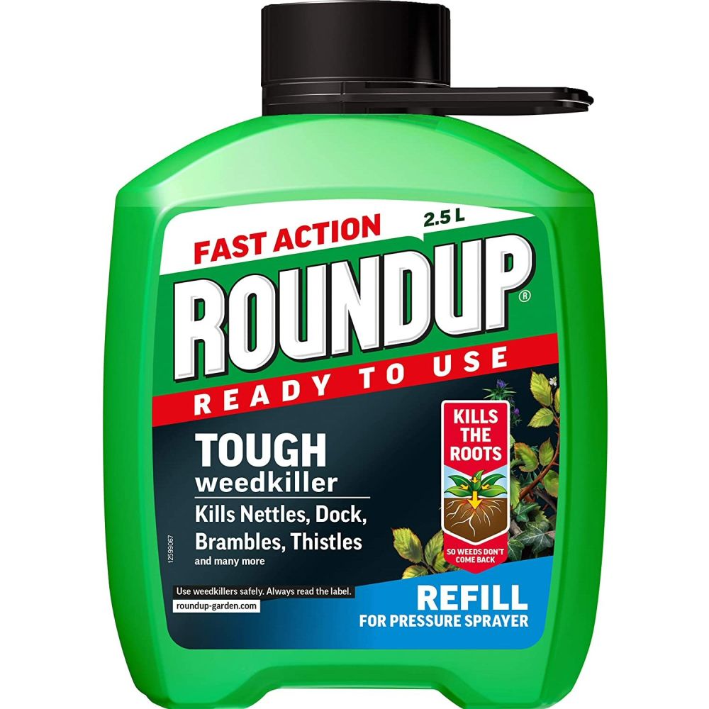 Roundup 2.5 Litre Tough Ready to Use Pump 'n Go Mini Refill