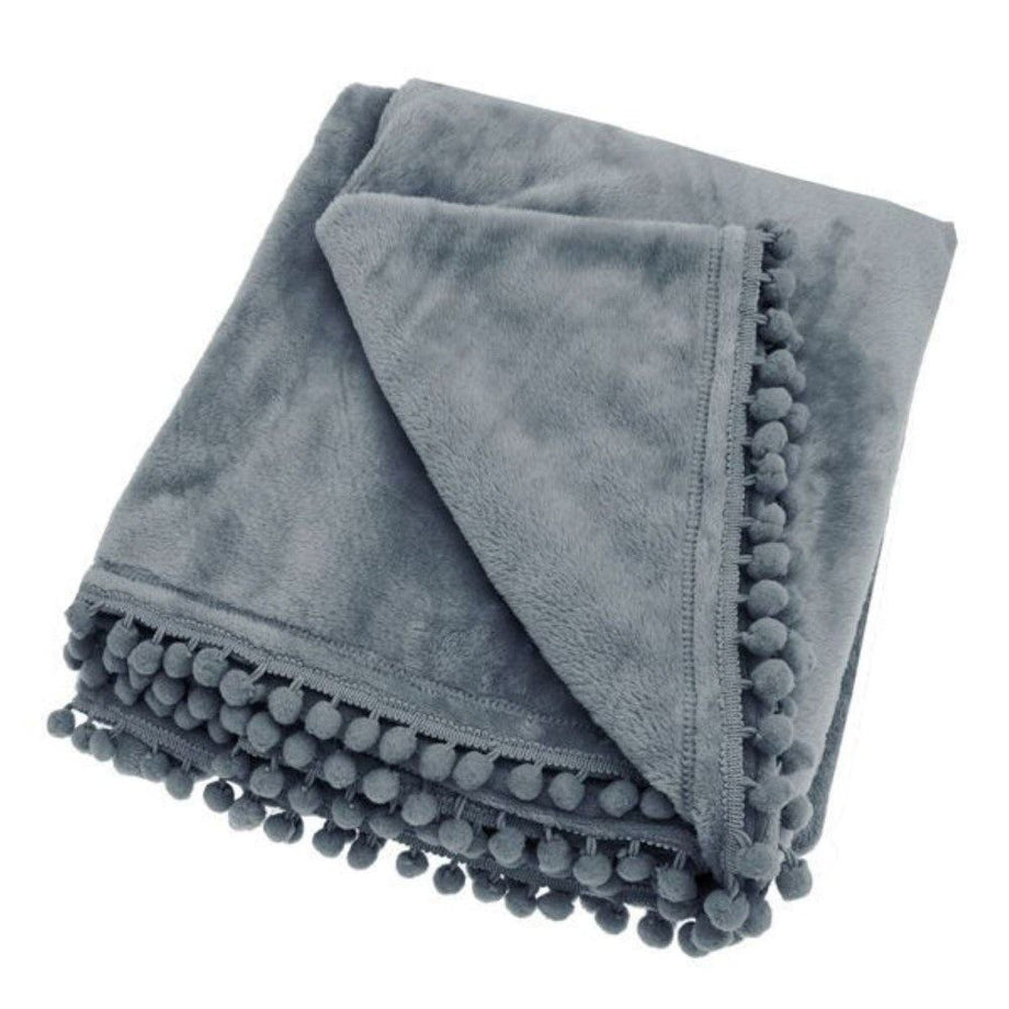 Walton & Co 170cm Iron Grey Cashmere Touch Fleece Throw – Old Railway Line  Garden Centre