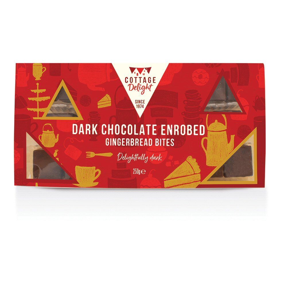 Cottage Delight 250g Dark Chocolate Enrobed Gingerbread Bites