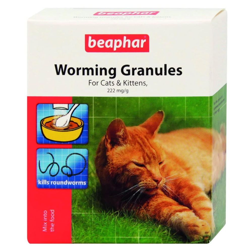 Beaphar 1g Worming Granules for Cats