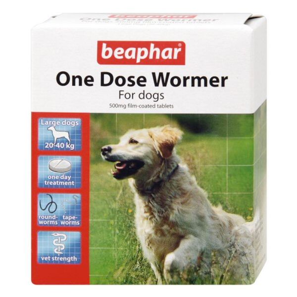 Beaphar One Dose Dog Wormer Tablets