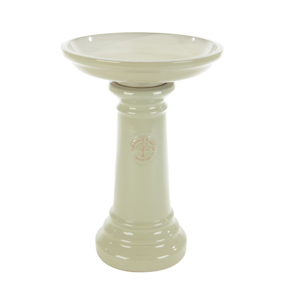 Woodlodge 37cm Green Glazed Heritage Bird bath