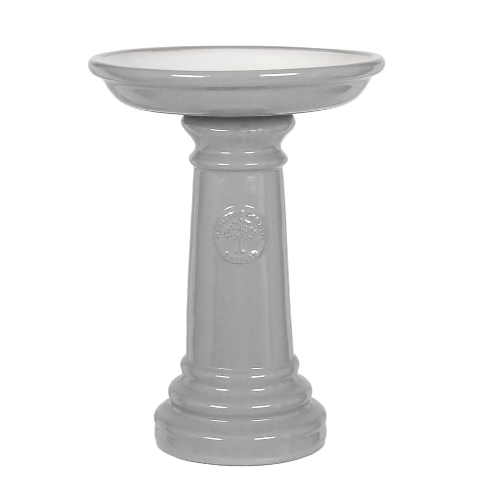 Woodlodge 37cm Grey Glazed Heritage Birdbath