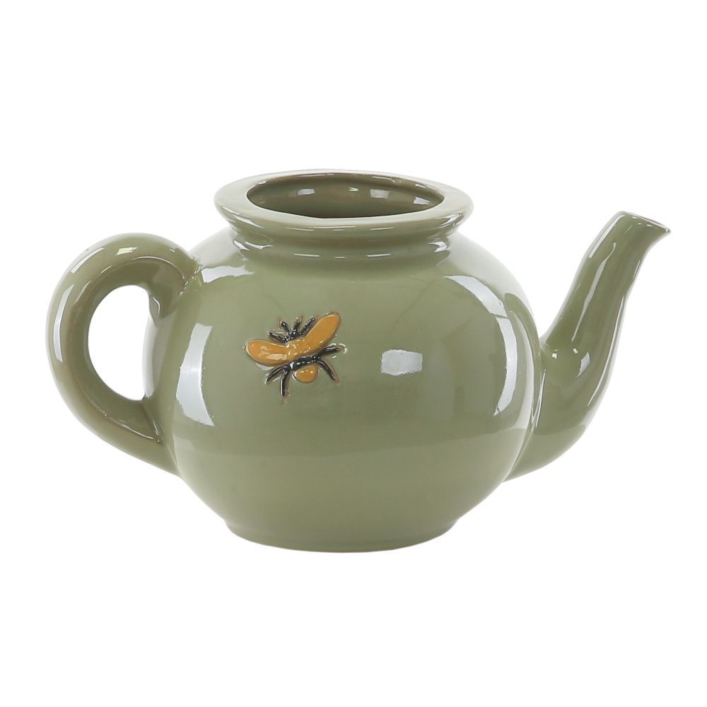 Woodlodge 15CM Green Teapot Wall Planter