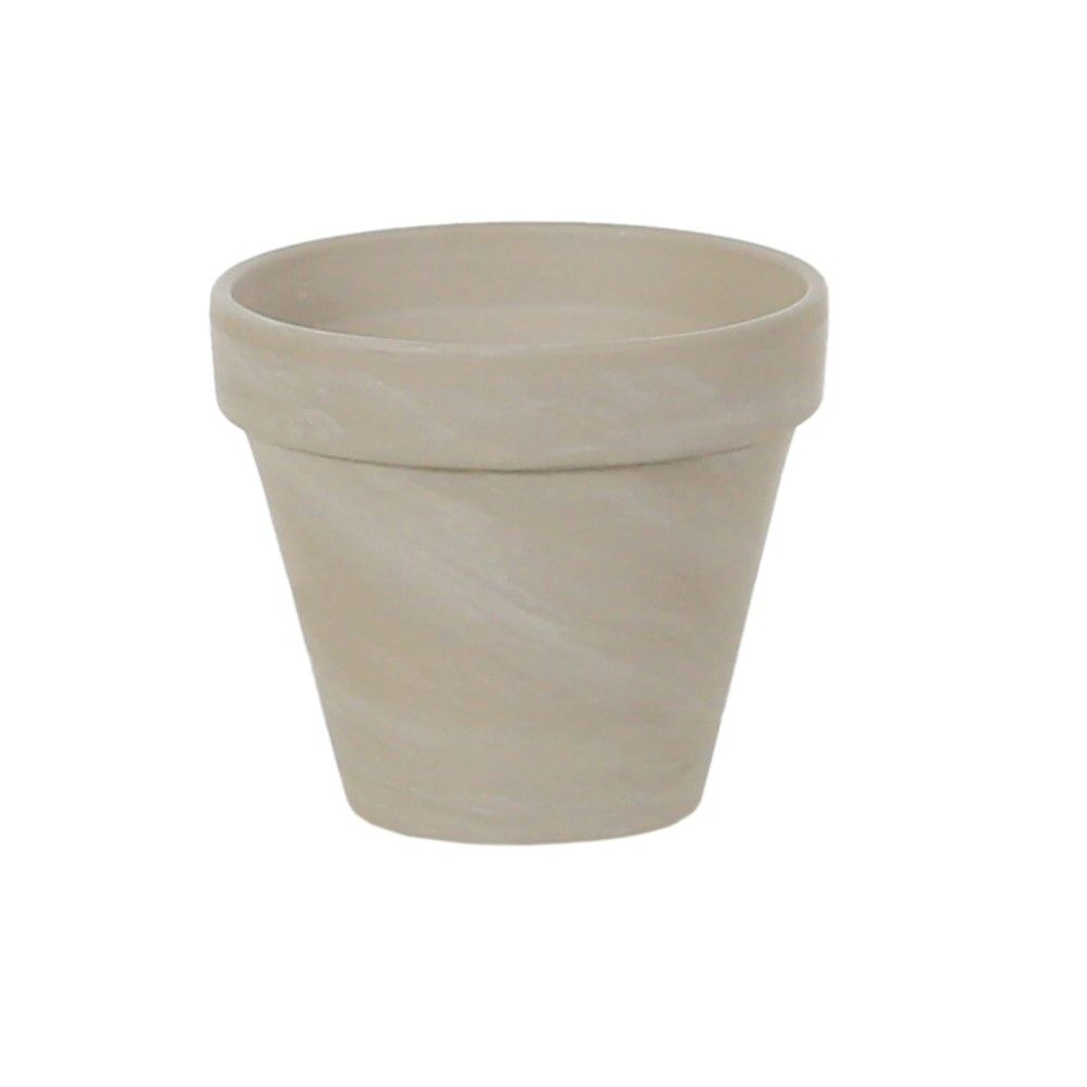 Woodlodge 16cm White Terracotta Spang Pot