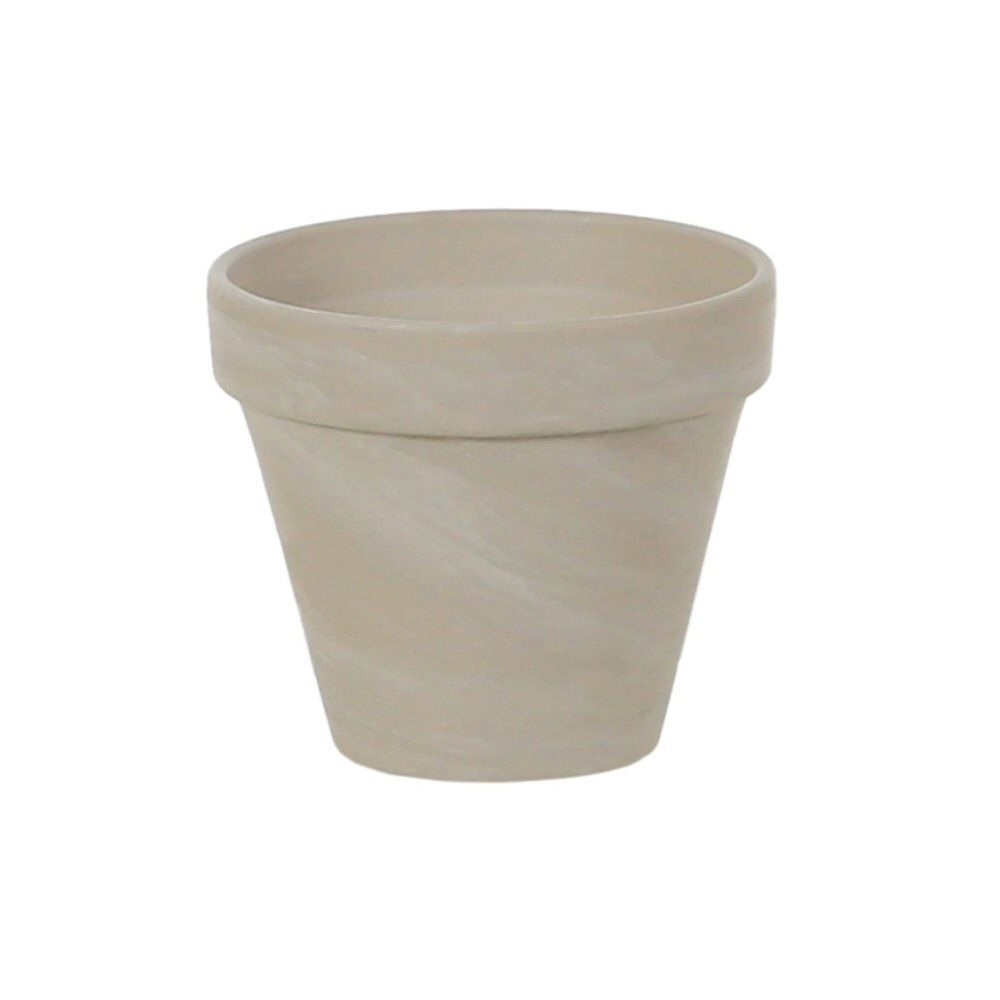 Woodlodge 18cm White Terracotta Spang Pot