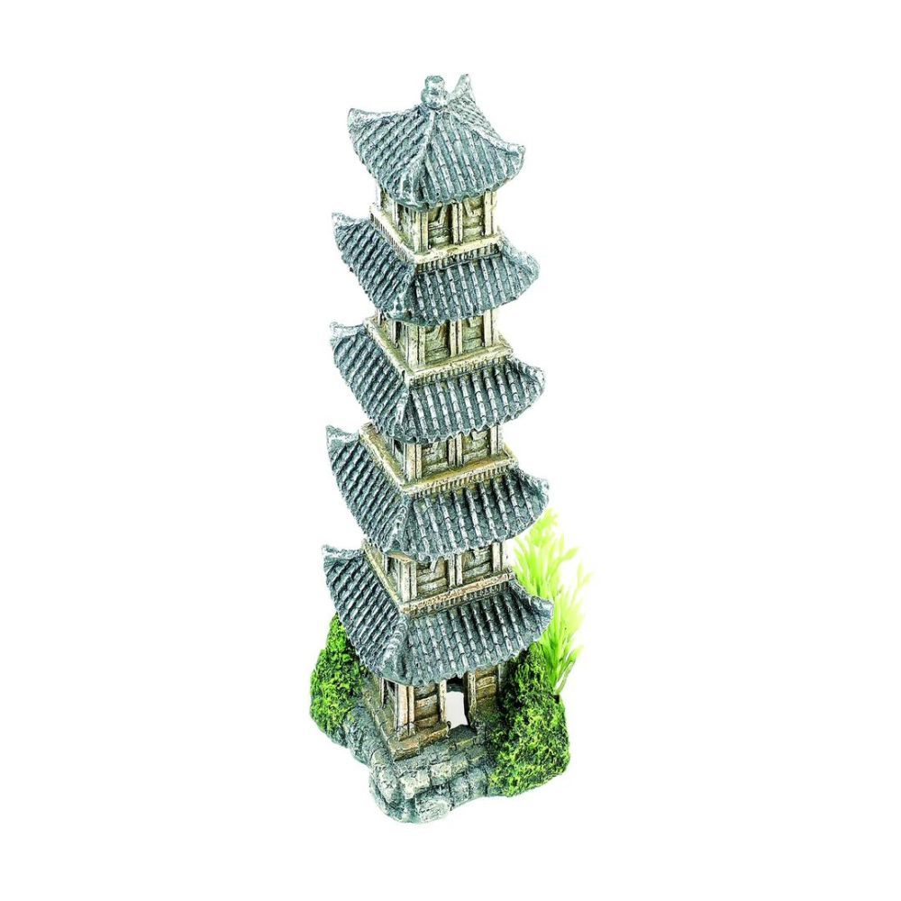 Classic Oriental Tower Aquarium Ornament