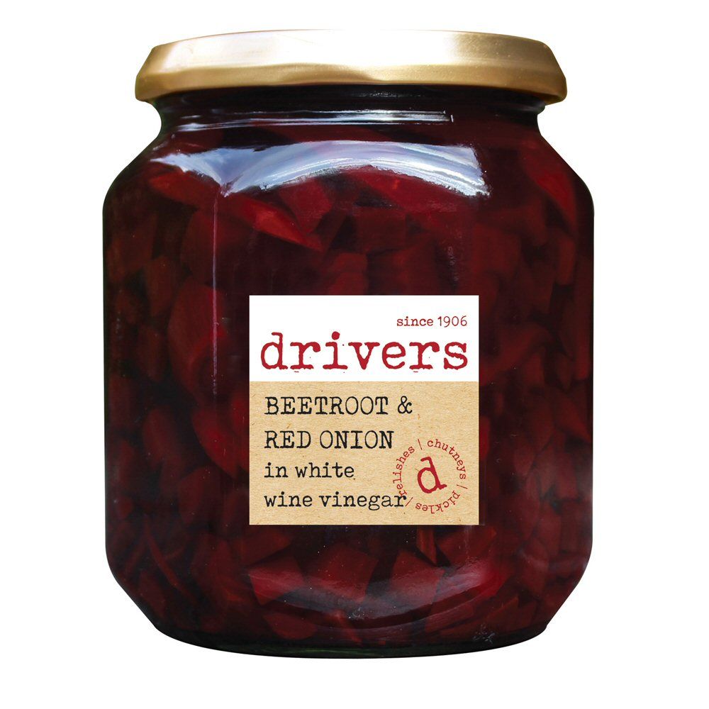 Driver's 550g Beetroot & Red Onion in White Wine Vinegar