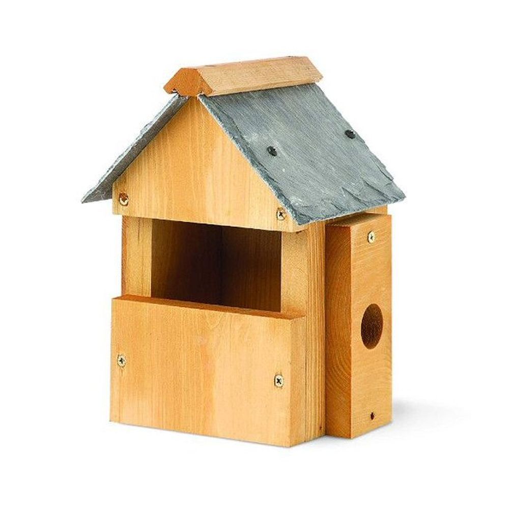 Tom Chambers Slate Roof Wooden Multi-Nester Bird Box