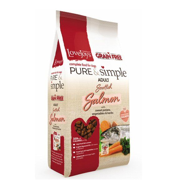 Lovejoys Hypoallergenic 2kg Pure & Simple Dry Grain Free Adult Salmon