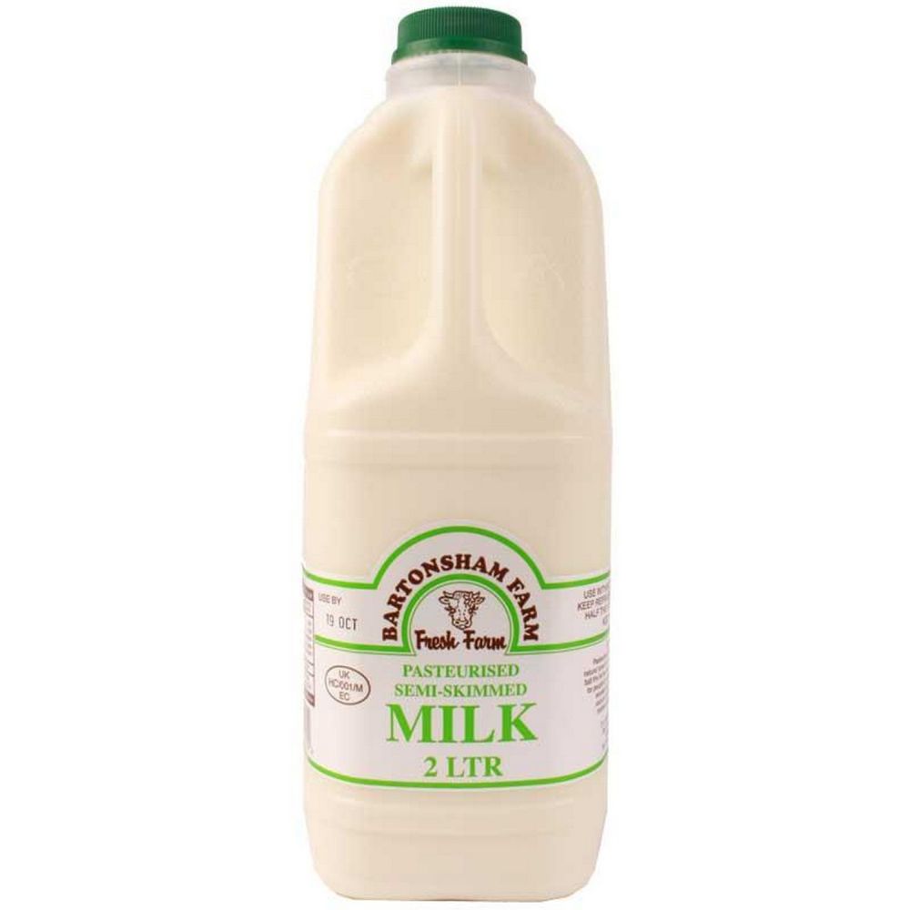 Bartonsham Farm Milk Semi-Skimmed 2 Litre