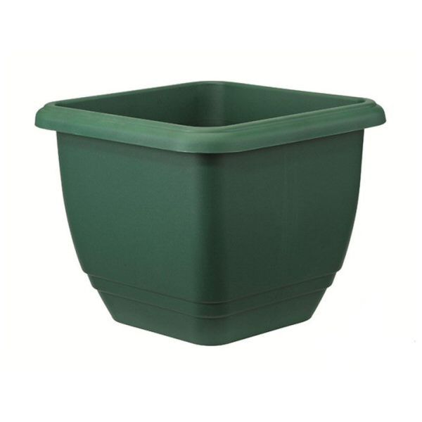 Stewarts 30cm Green Plastic Balconniere Square Planter