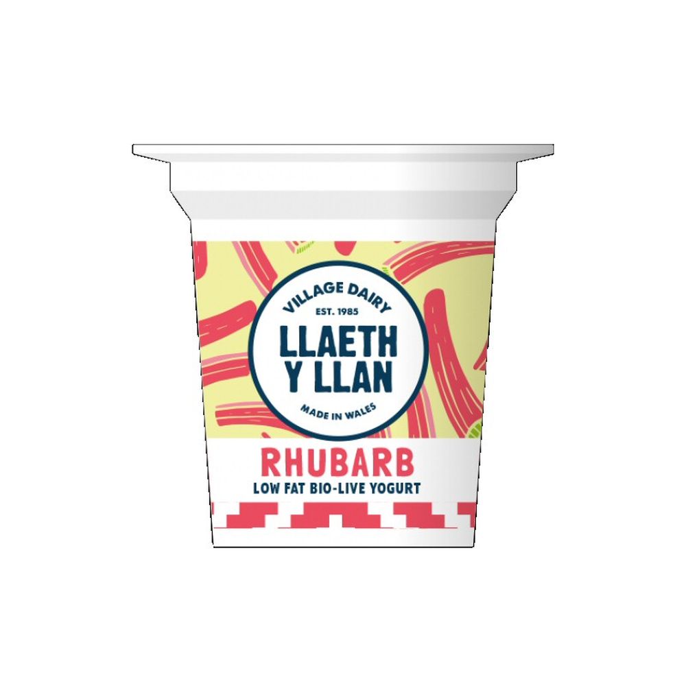 Llaeth Y Llan 125g Rhubarb Yogurt