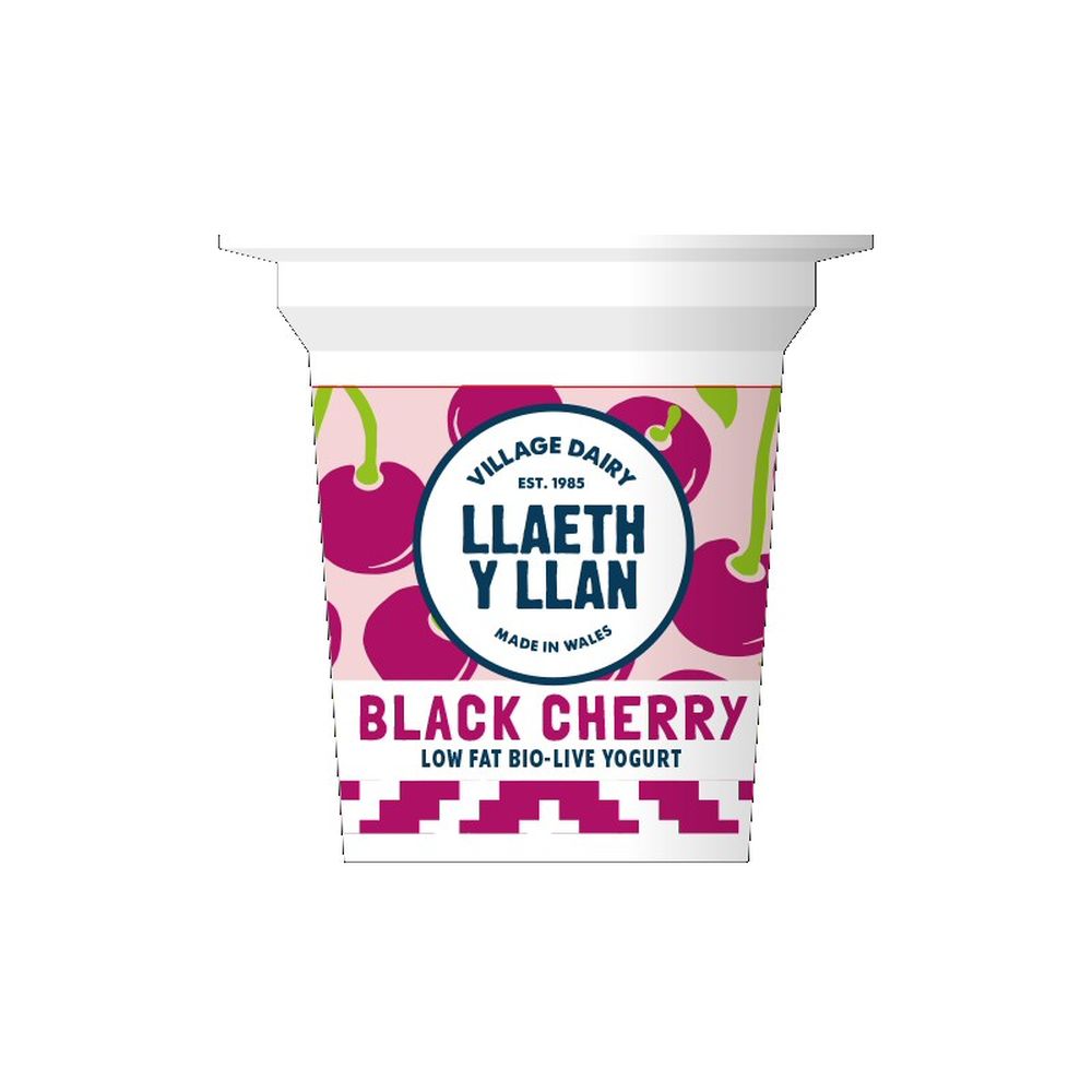 Llaeth Y Llan 125g Black Cherry Yogurt
