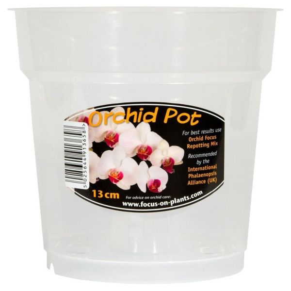 Growth Technology 13cm Clear Orchid Pot