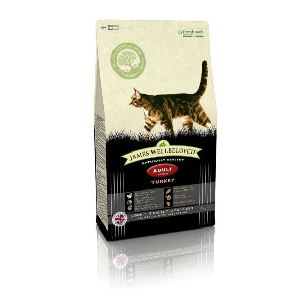 James Wellbeloved 4kg Turkey & Rice Adult Dry Cat Food