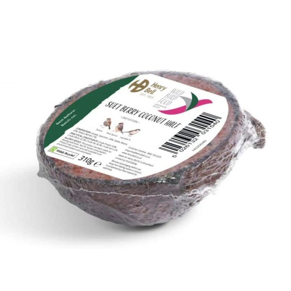 Henry Bell 100g Suet Berry Coconut Half