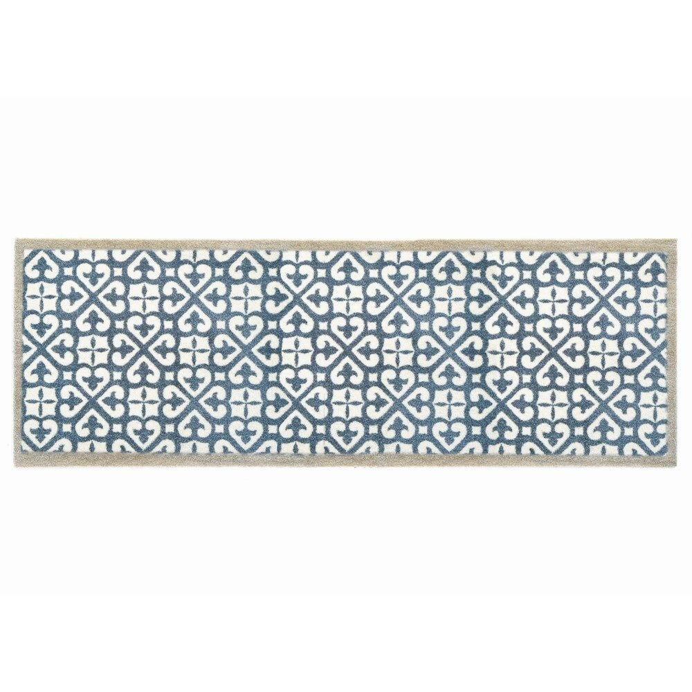 My Mat 150cm Blue Tile Harlequin Door Runner