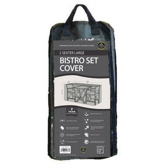 Garland Black 2 Seater Bistro Set Cover - W1388