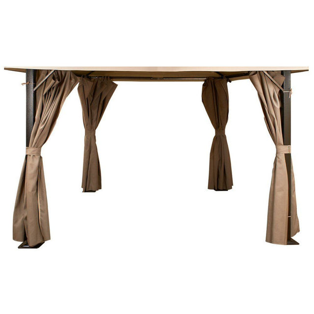 Glendale Mocha Replacement Curtains for 3m x 3m Venice Gazebo - GL1051