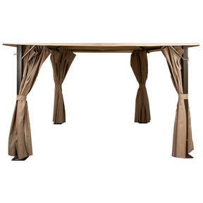 Glendale Mocha Replacement Curtains for 3m x 4m Venice Gazebo - GL1053