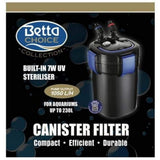 Betta Choice 1050 UV Canister Filter for 230Ltr Aquariums