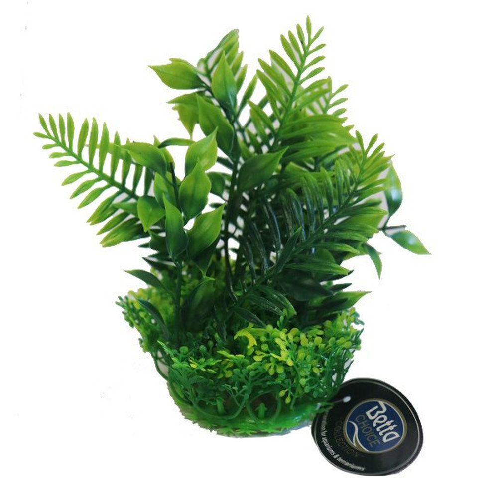 Betta Choice 5" Green Plastic Plant - Pack of 3