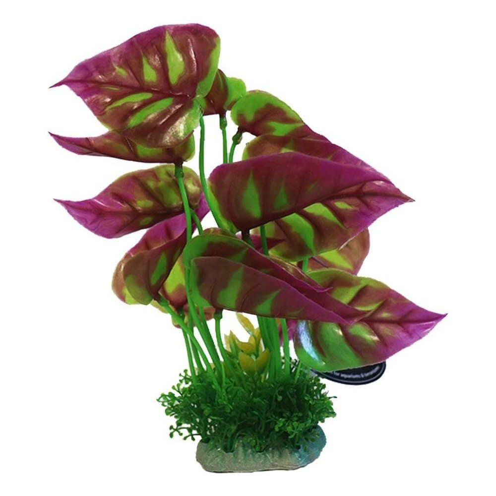 Betta Choice 8" Green & Pink Plastic Plant