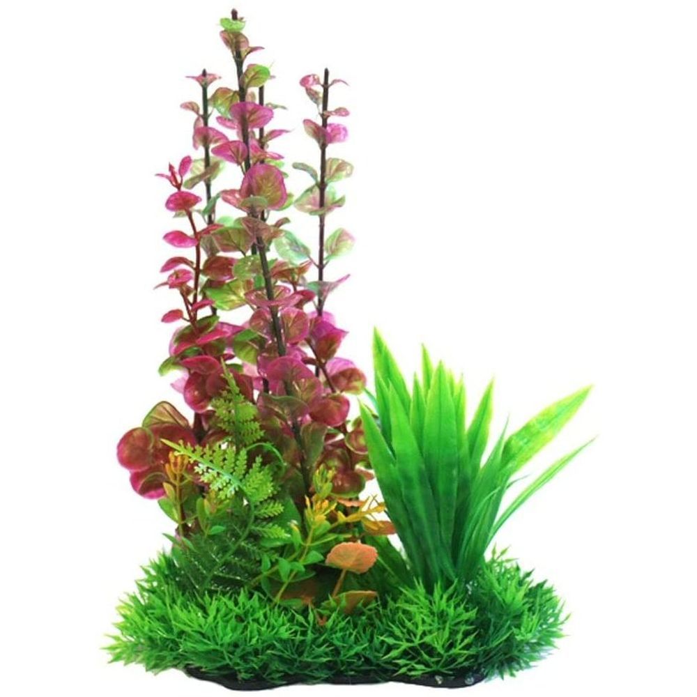 betta plastic plants Betta 25cm Pink Combi Plastic Plant – Old Railway Line Garden Centre