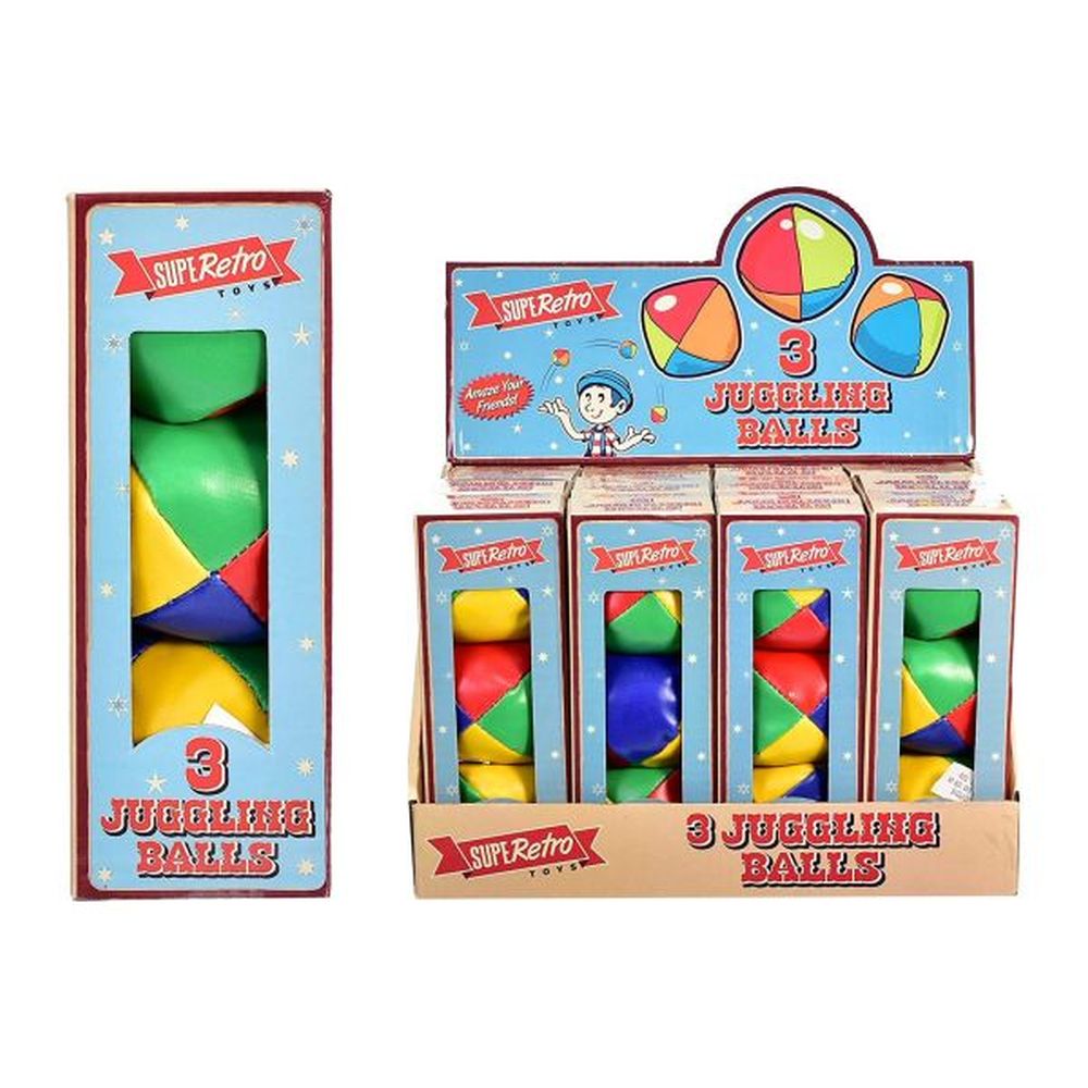 Kandy Toys SuperRetro Pack of 3 Juggling Balls