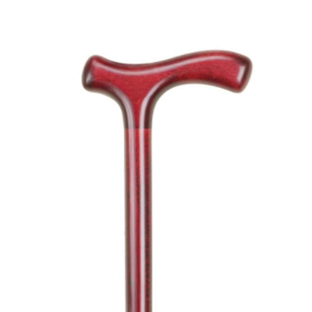 Charles Buyers 91cm Mahogany Crutch Handle Walking Stick