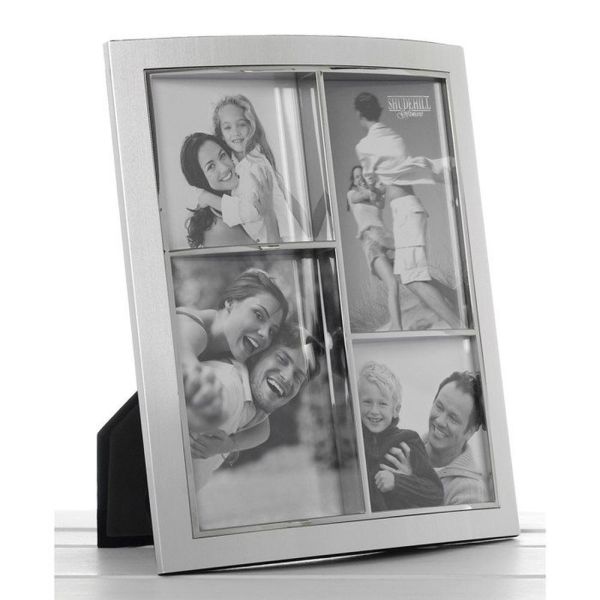 Silver Anodised Multi 4 Pictures Frame