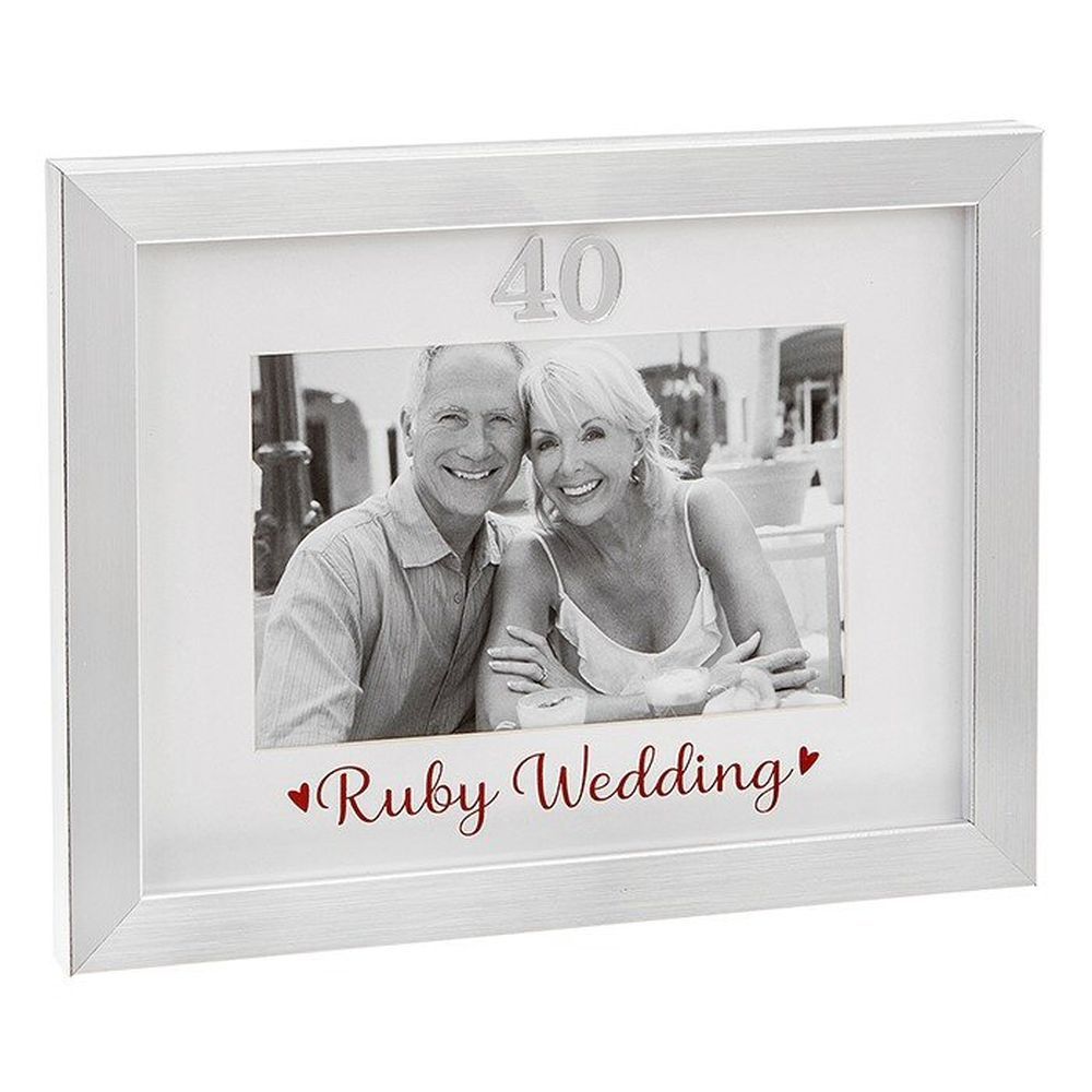 Silver Event 6x4 Ruby Wedding Photo Frame
