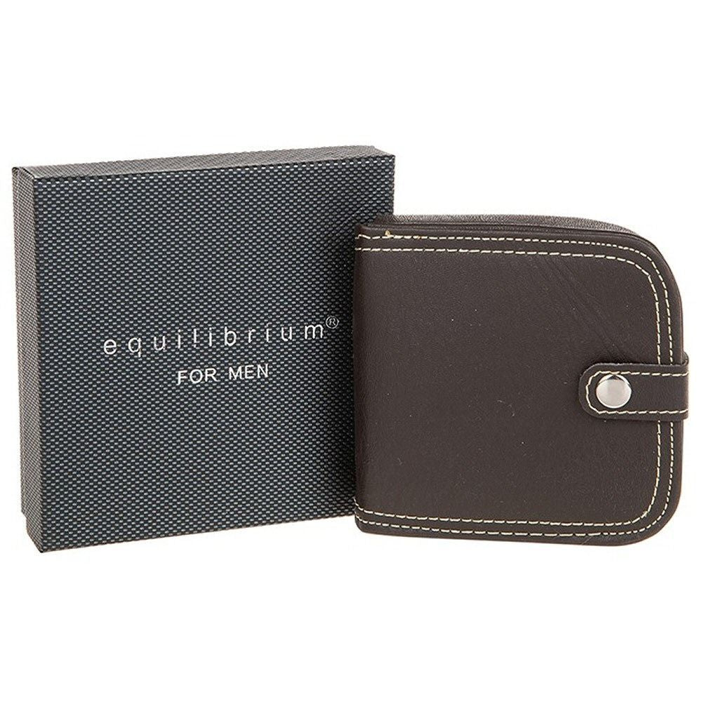 Equilibrium 10cm Brown Faux Leather Coin Purse
