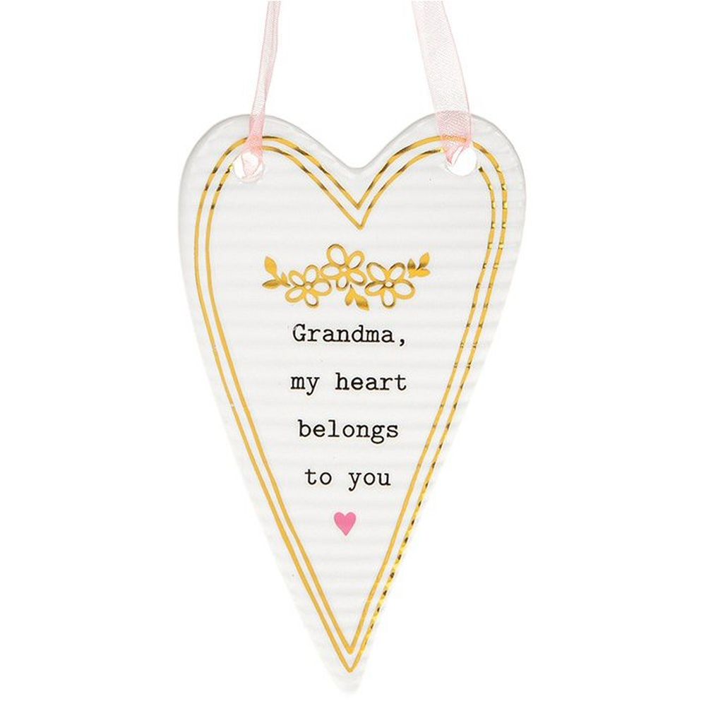 Thoughtful Words Grandma Heart Plaque