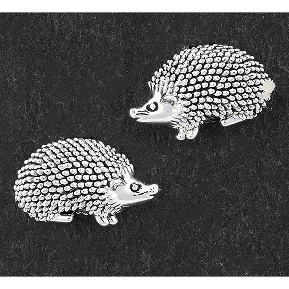 Equilibrium Country Hedgehog Silver Plated Stud Earrings