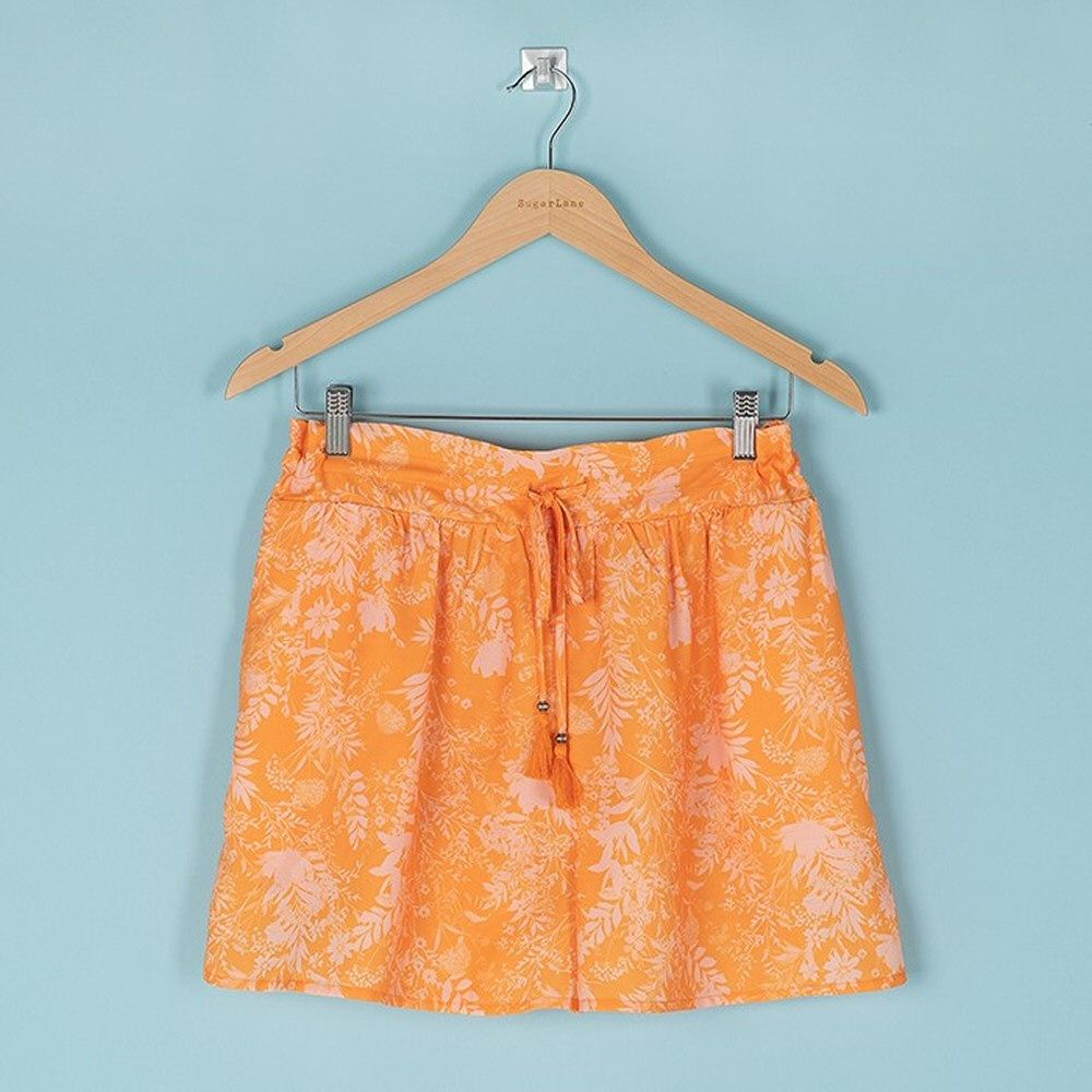 SugarLane Medium/Large Orange Floral Sherbert Harper Shorts