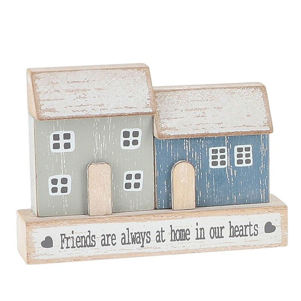 Joe Davies Love Lane 2 Houses Friendship Wooden Plaque