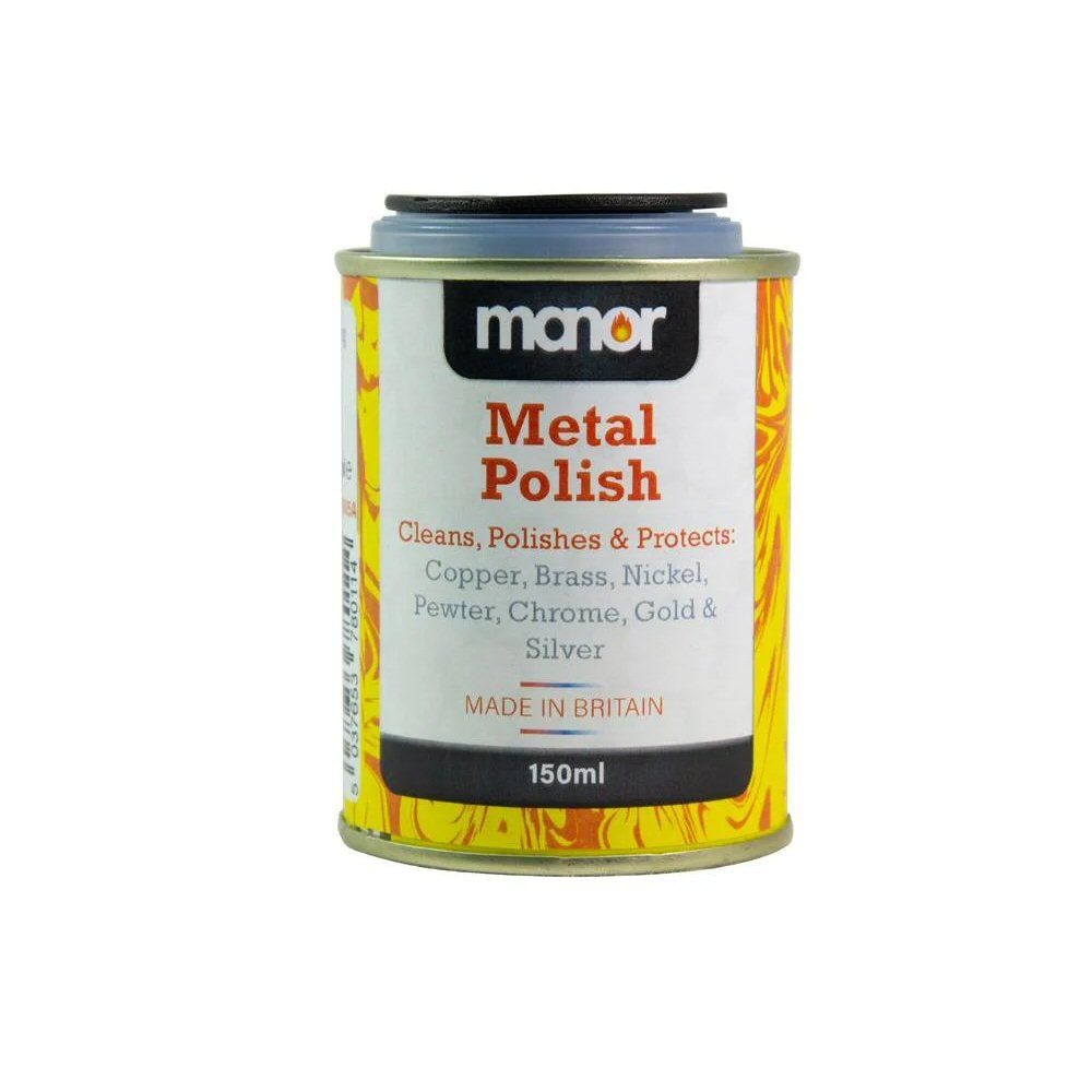 Manor 150ml Metal Polish Tin