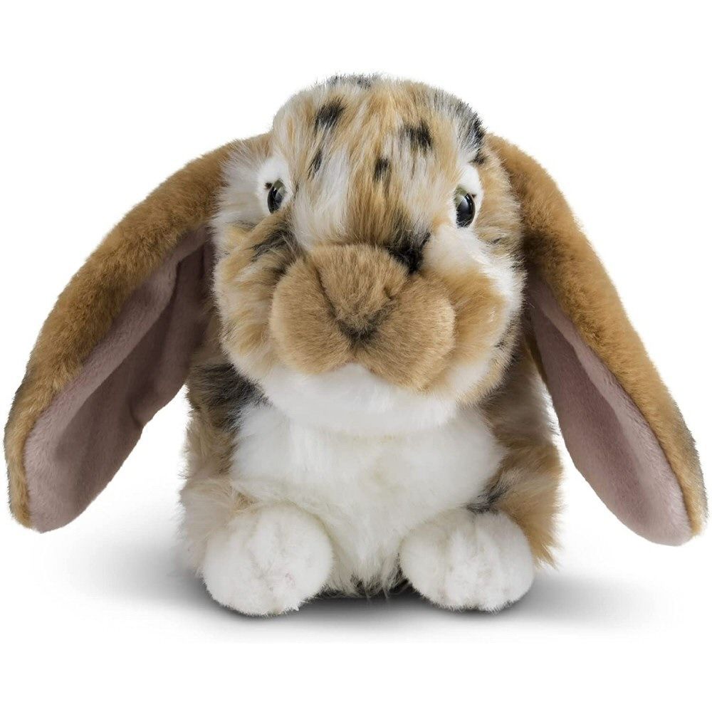 Living Nature 26cm Brown Dutch Lop Ear Rabbit Soft Toy