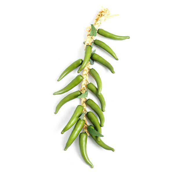 CB Imports 50cm Hanging Artificial Green Chillies