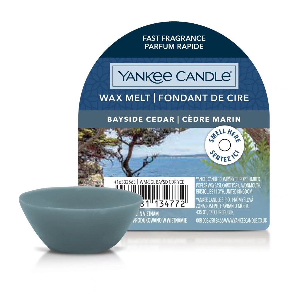 Yankee Candle 22g Bayside Cedar Signature Single Wax Melt