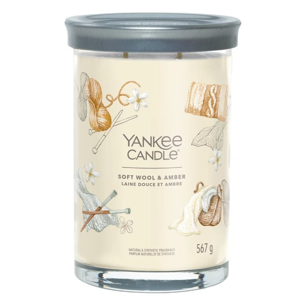 Yankee Candle 567 Soft Wool & Amber Signature Large Tumbler Candle