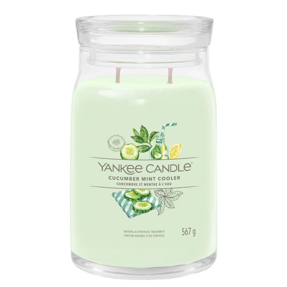 Yankee Candle 567g Cumber Mint Cooler Signature Large Jar Candle