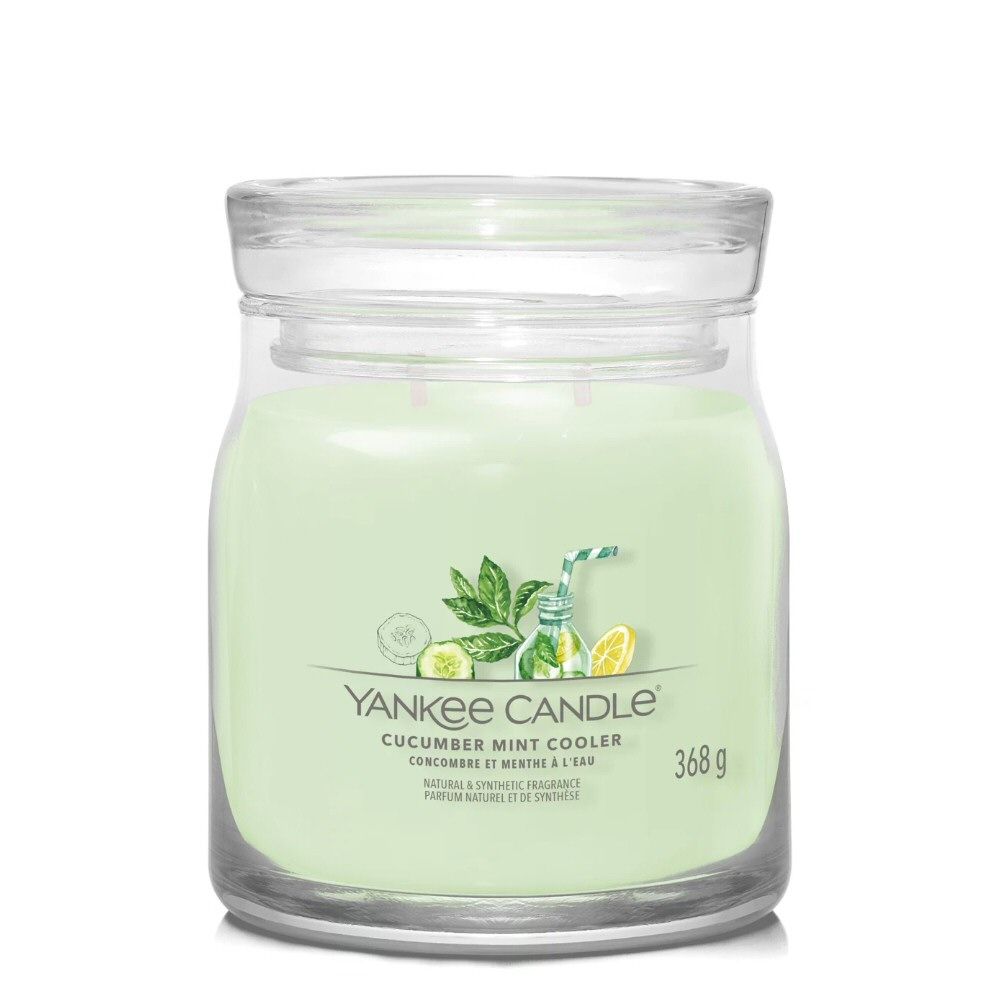 Yankee Candle 368g Cumber Mint Cooler Signature Medium Jar Candle