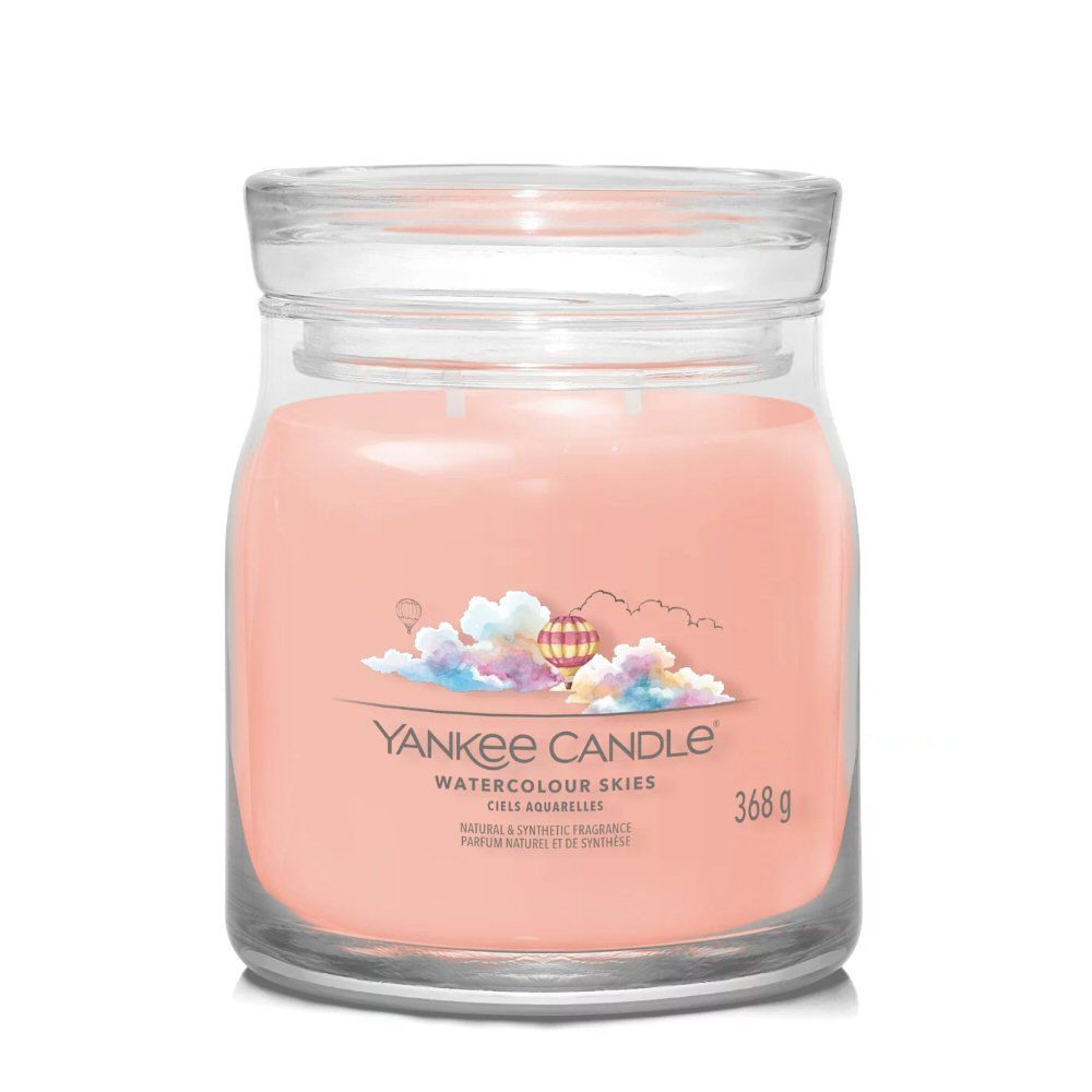 Yankee Candle 368g Watercolour Skies Signature Medium Jar Candle