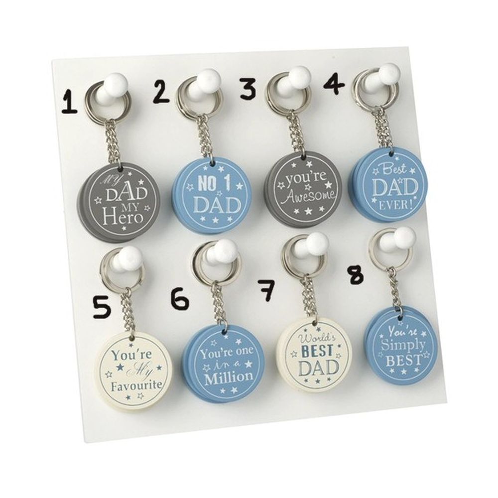 Heaven Sends Dad Keyrings (Choice of 8)