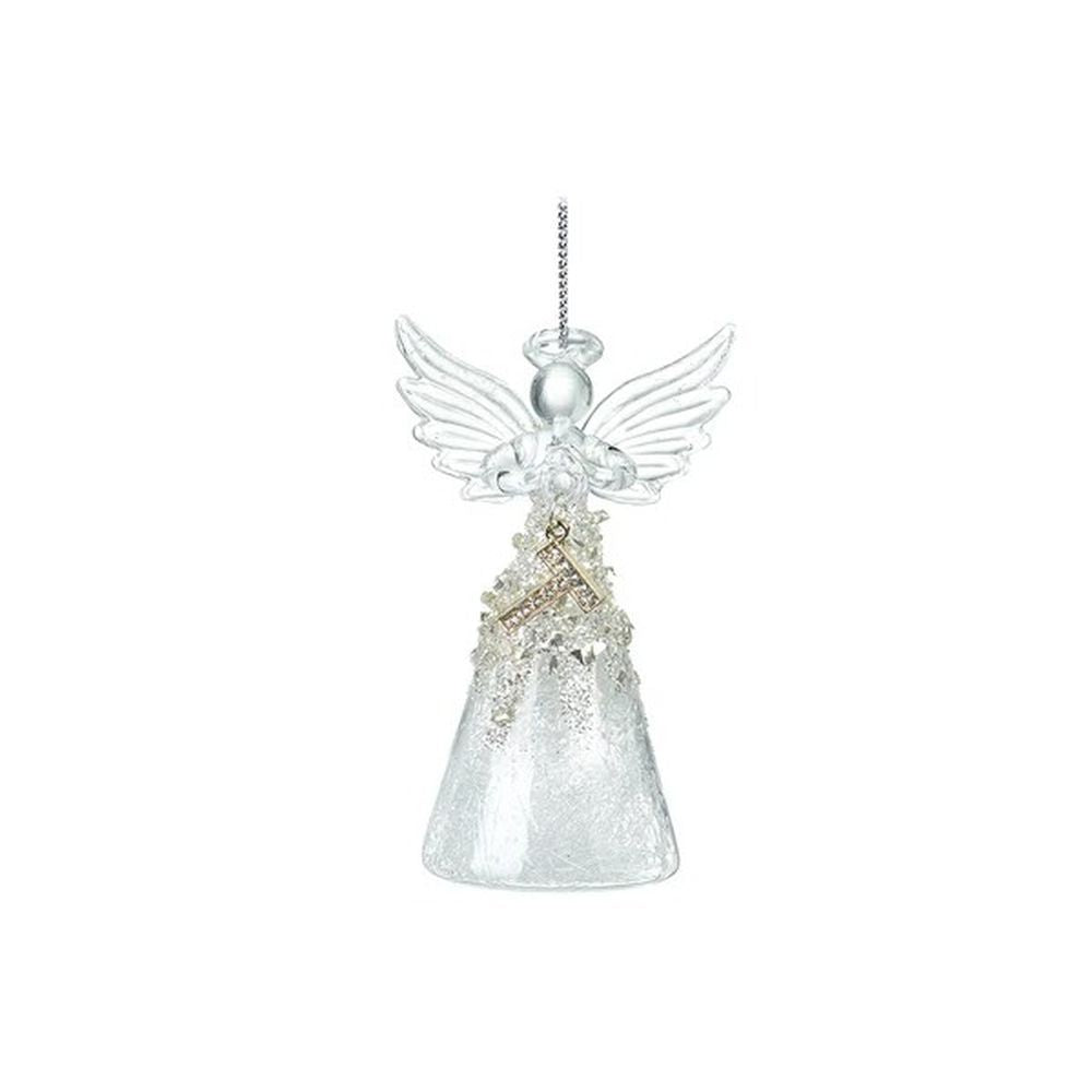 Heaven Sends Glass Angel With Letter T